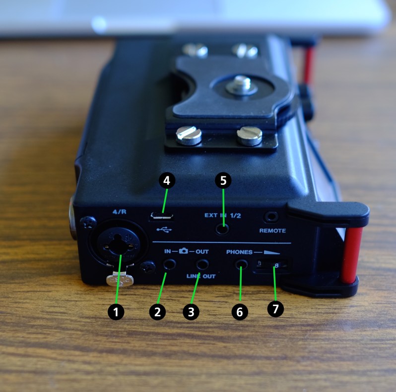 The left-hand side of the unit