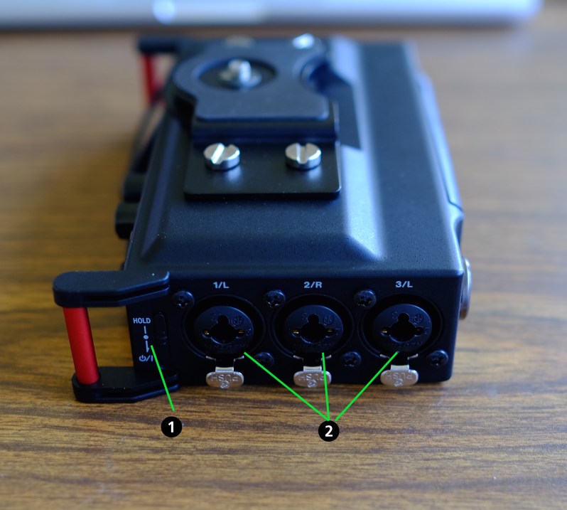 The right-hand side of the unit