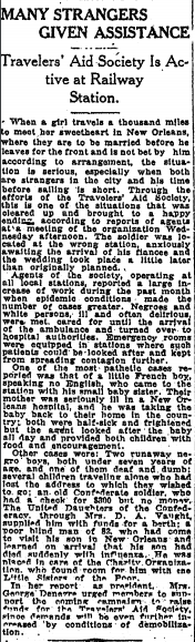 Many Strangers Given Assistance