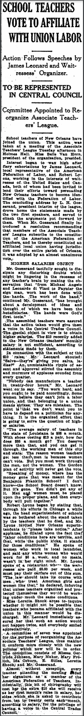 School Teachers Vote to Affiliate with Union Labor